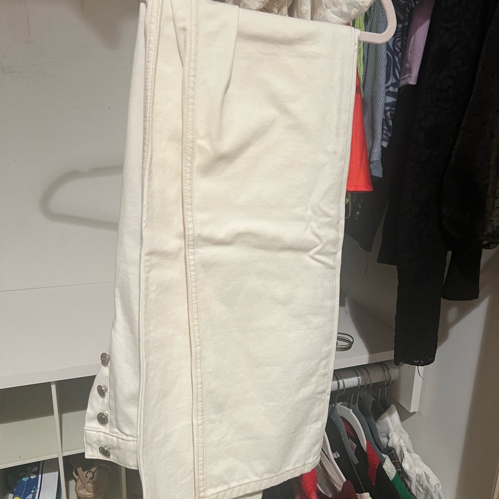 Tall Straight Leg White Pants